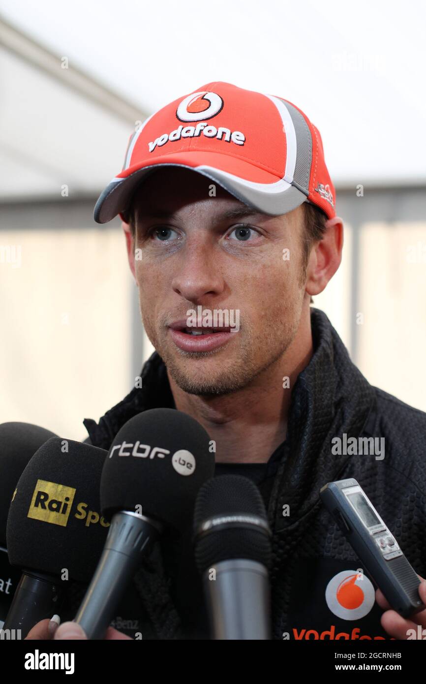 Jenson Button (GBR) McLaren. Formula uno Testing, Barcellona, Spagna. 23 febbraio 2012. Foto Stock