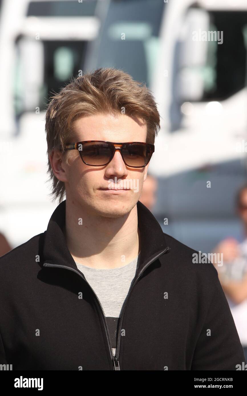 Nico Hulkenberg (GER) Sahara Force India F1. Formula uno Testing, Barcellona, Spagna. 1 marzo 2012. Foto Stock