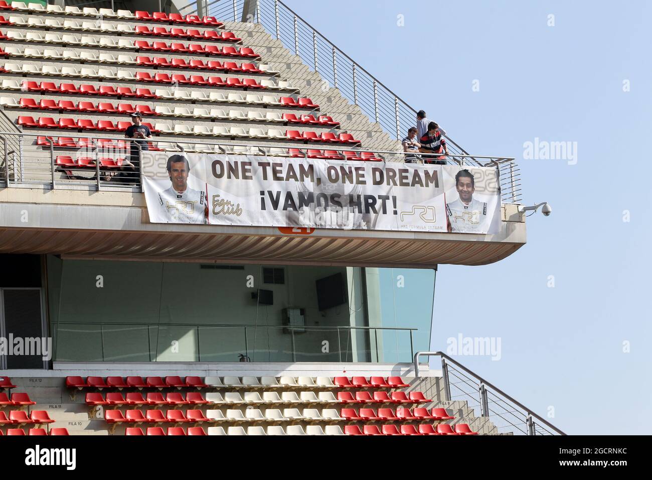 Ventole HRT. Formula uno Testing, Barcellona, Spagna. 1 marzo 2012. Foto Stock