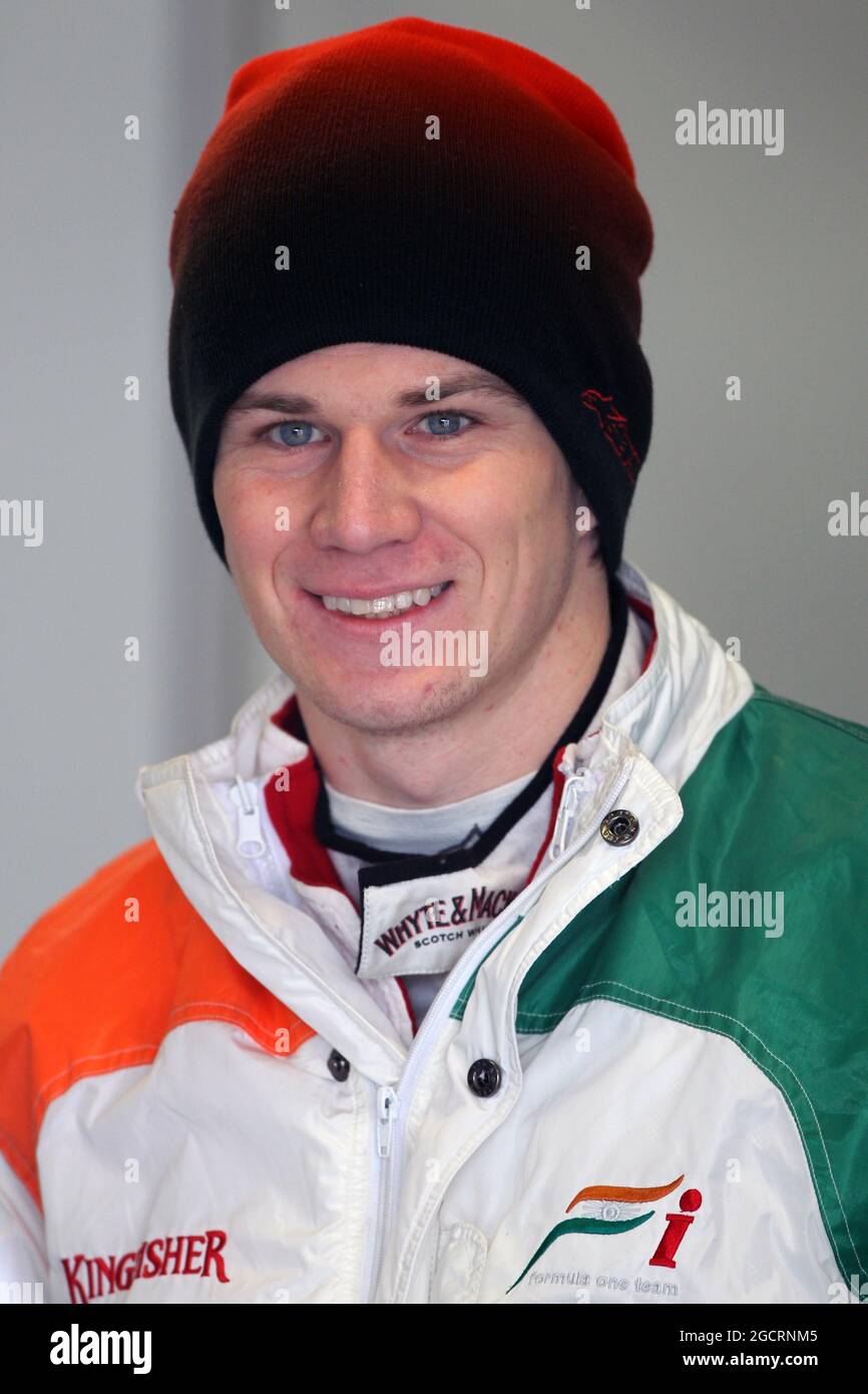 Nico Hulkenberg (GER) Sahara Force India F1. Formula uno Testing, Barcellona, Spagna. 2 marzo 2012. Foto Stock
