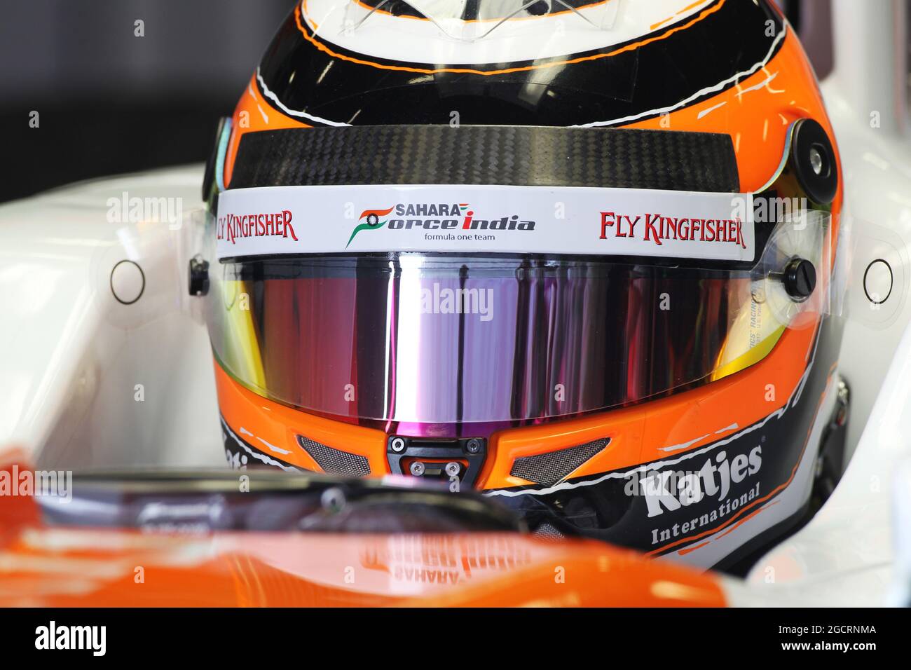 Nico Hulkenberg (GER) Sahara Force India F1. Formula uno Testing, Barcellona, Spagna. 2 marzo 2012. Foto Stock