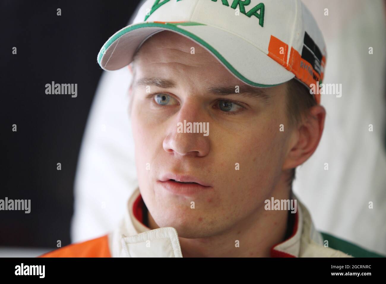 Nico Hulkenberg (GER) Sahara Force India F1. Formula uno Testing, Barcellona, Spagna. 4 marzo 2012. Foto Stock