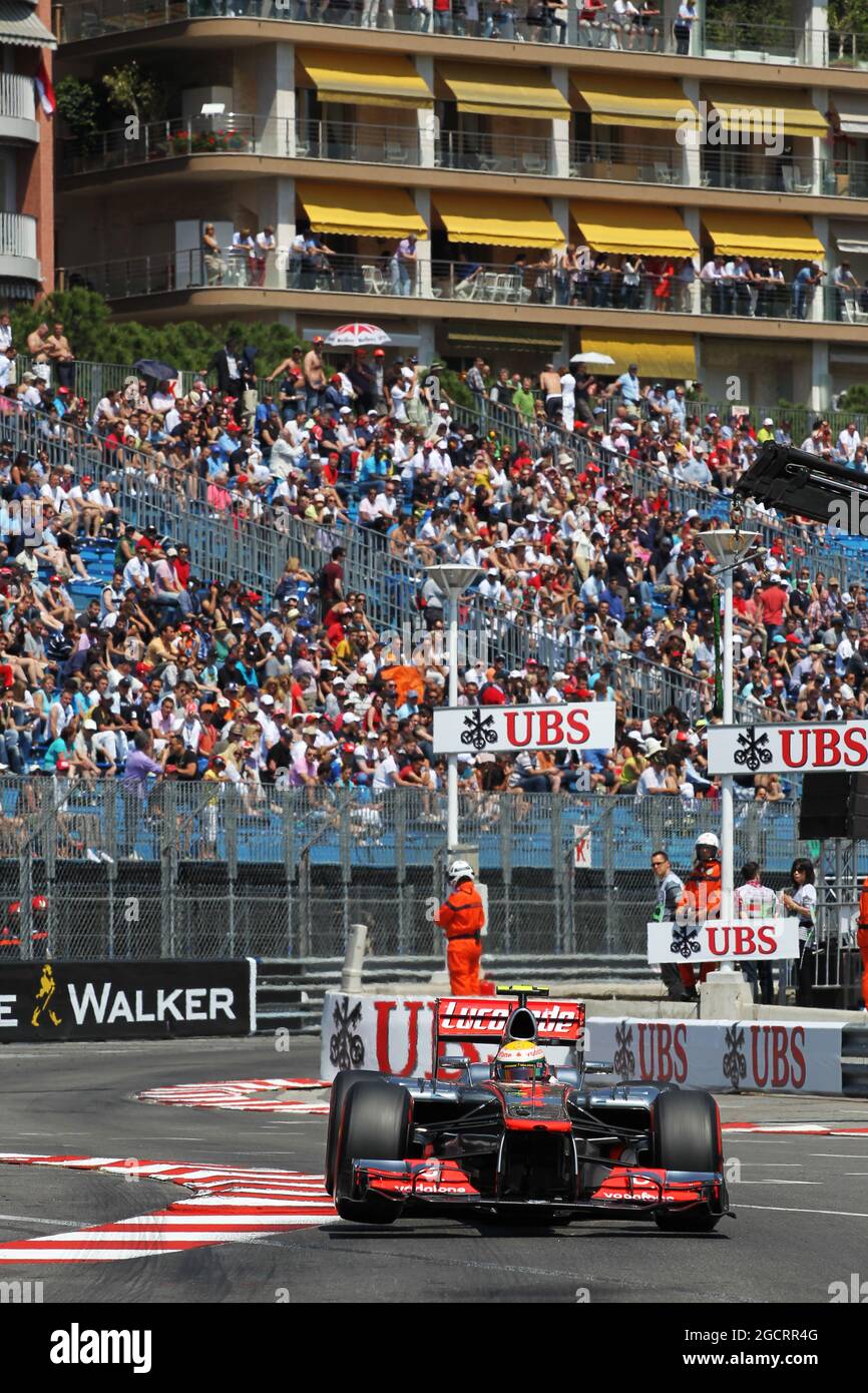 Lewis Hamilton (GBR) McLaren MP4/27. Gran Premio di Monaco, sabato 26 maggio 2012. Monte Carlo, Monaco. Foto Stock