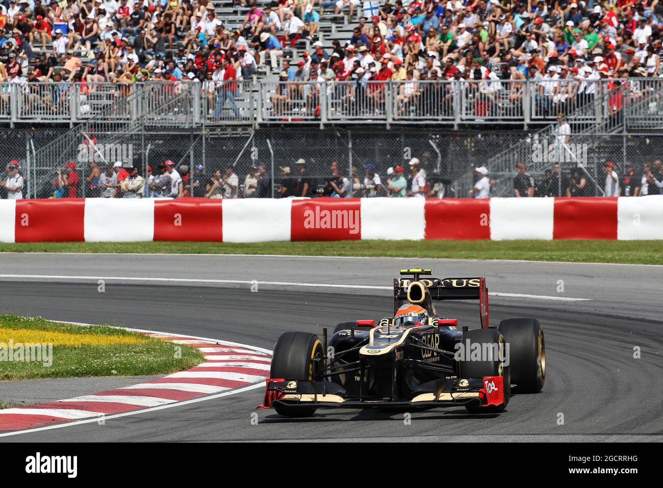 Romain Grosjean (fra) Lotus F1 E20. Gran Premio del Canada, domenica 10 giugno 2012. Montreal, Canada. Foto Stock