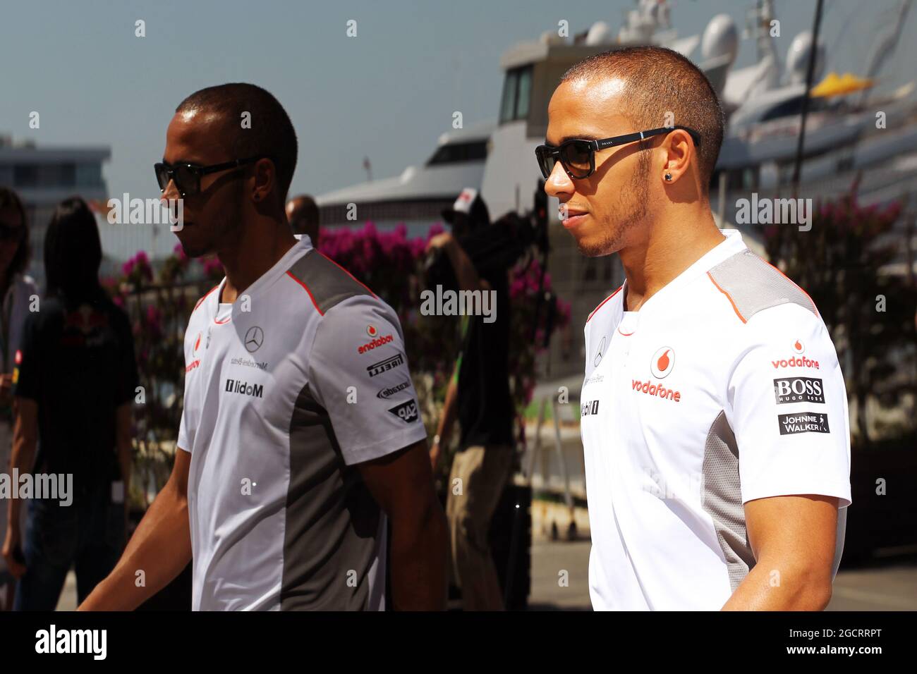 Lewis Hamilton (GBR) McLaren. Gran Premio d'Europa, domenica 24 giugno 2012. Valencia, Spagna. Foto Stock