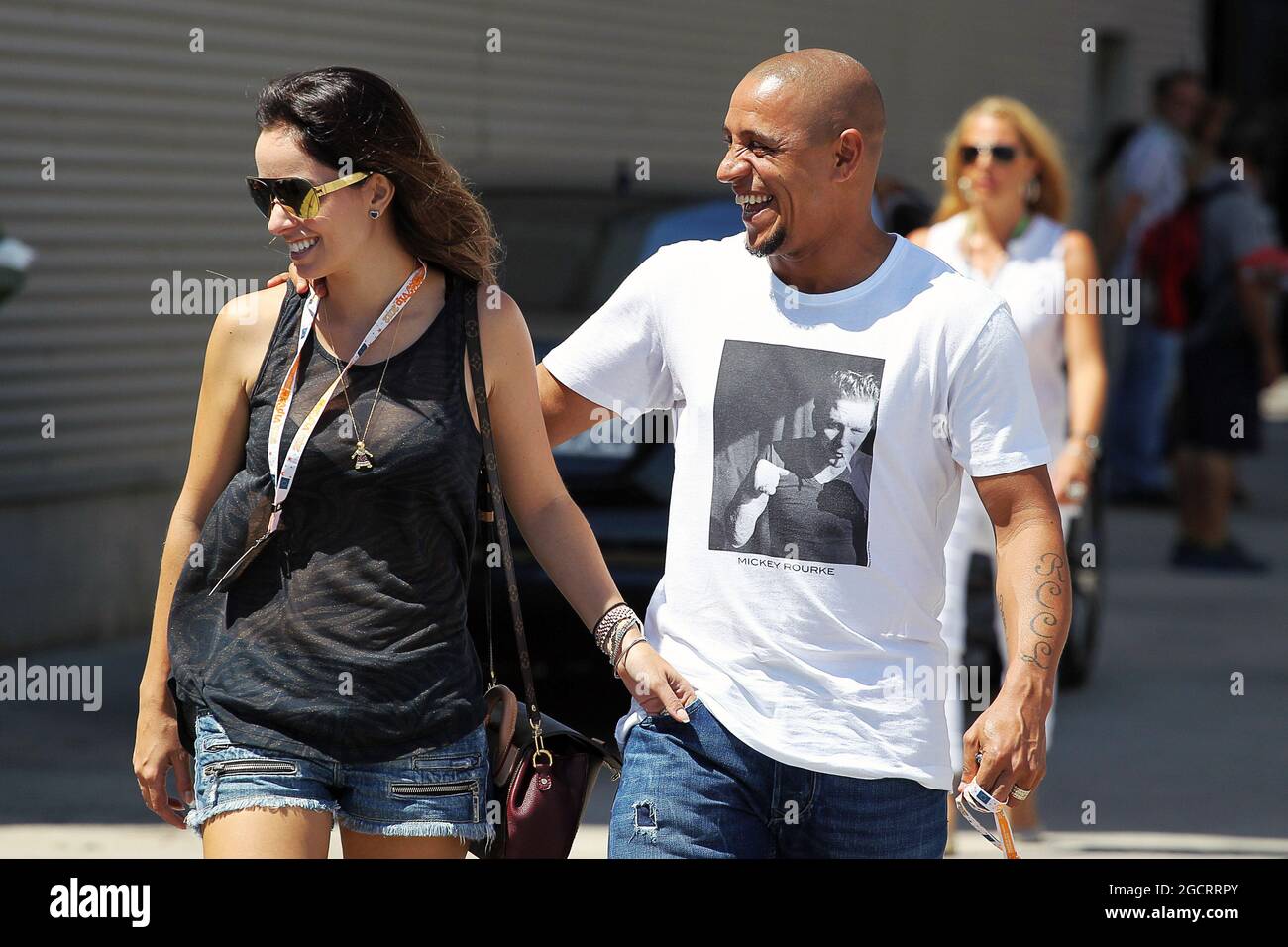 Roberto Carlos (BRA) giocatore di calcio. Gran Premio d'Europa, domenica 24 giugno 2012. Valencia, Spagna. Foto Stock