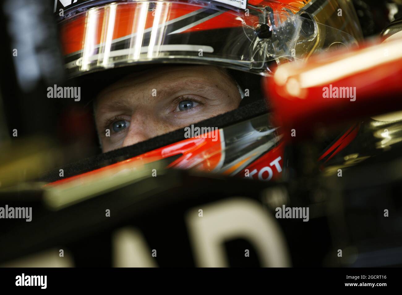 Romain Grosjean (fra) Lotus F1 E20. Gran Premio di Gran Bretagna, venerdì 6 luglio 2012. Silverstone, Inghilterra. Foto Stock