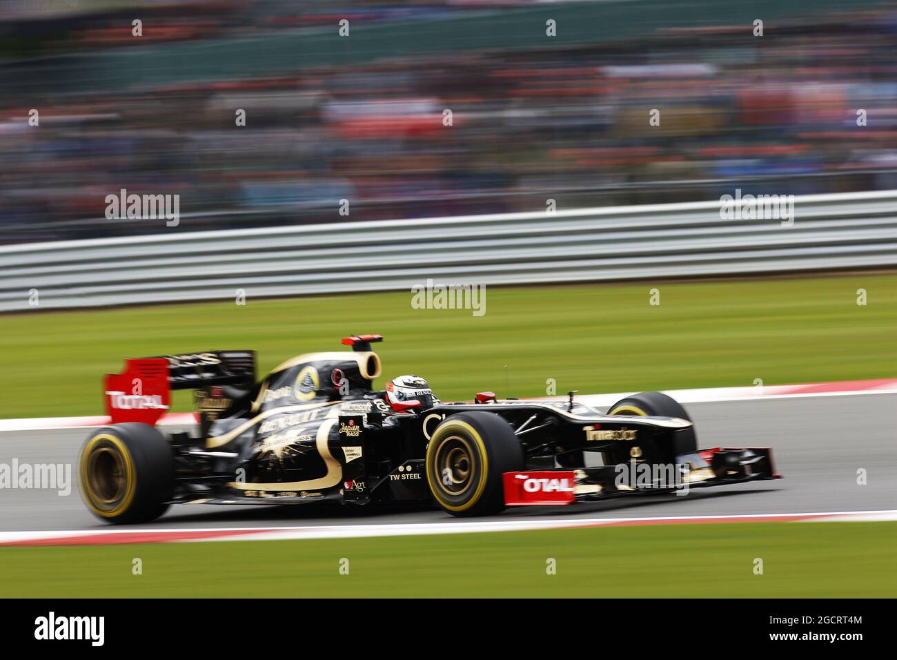 Kimi Raikkonen (fin) Lotus F1 E20. Gran Premio di Gran Bretagna, sabato 7 luglio 2012. Silverstone, Inghilterra. Foto Stock