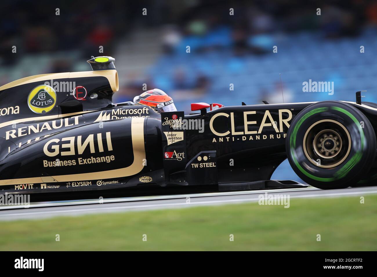 Romain Grosjean (fra) Lotus F1 E20. Gran Premio di Germania, venerdì 20 luglio 2012. Hockenheim, Germania. Foto Stock