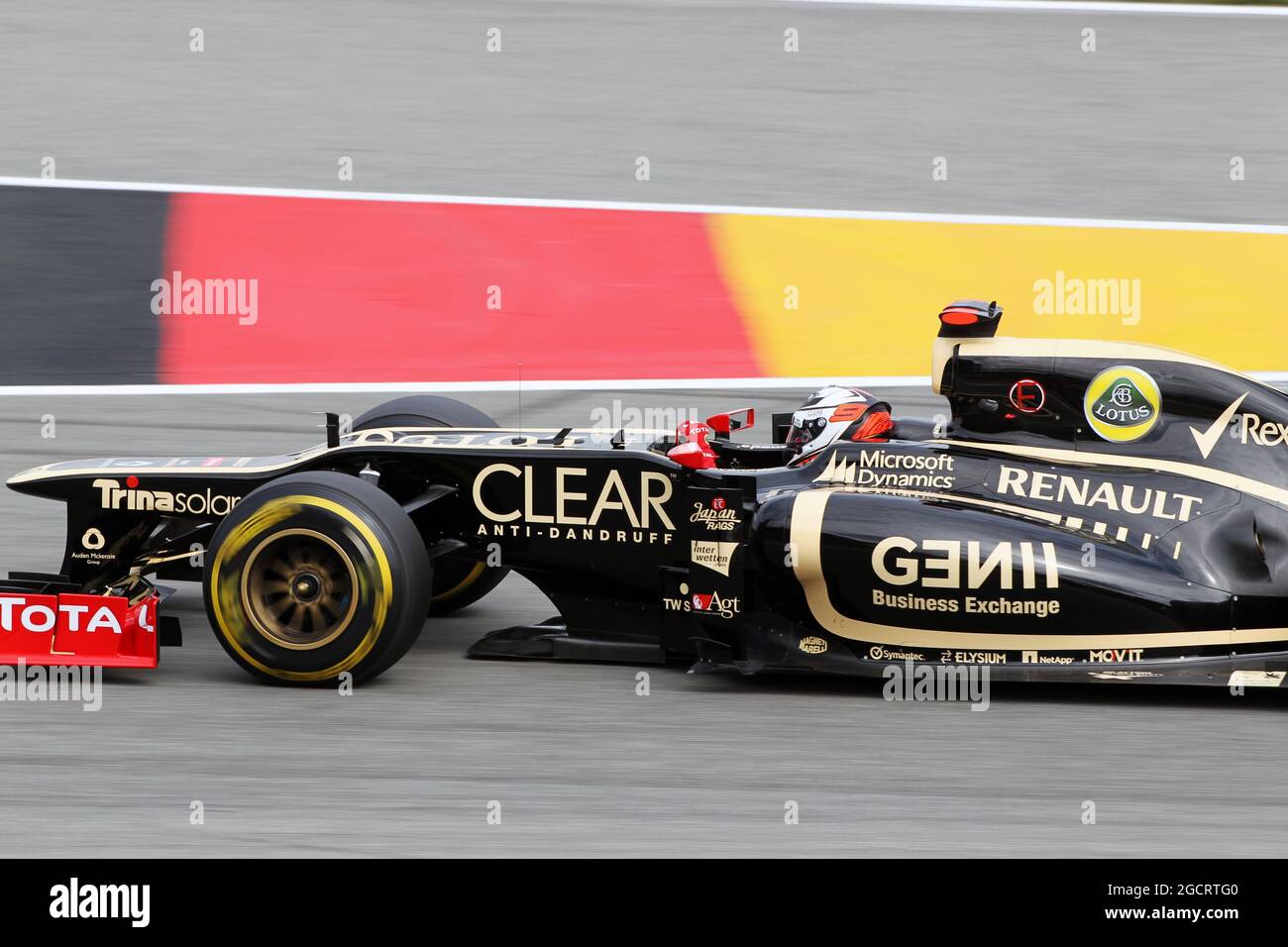 Kimi Raikkonen (fin) Lotus F1 E20. Gran Premio di Germania, sabato 21 luglio 2012. Hockenheim, Germania. Foto Stock
