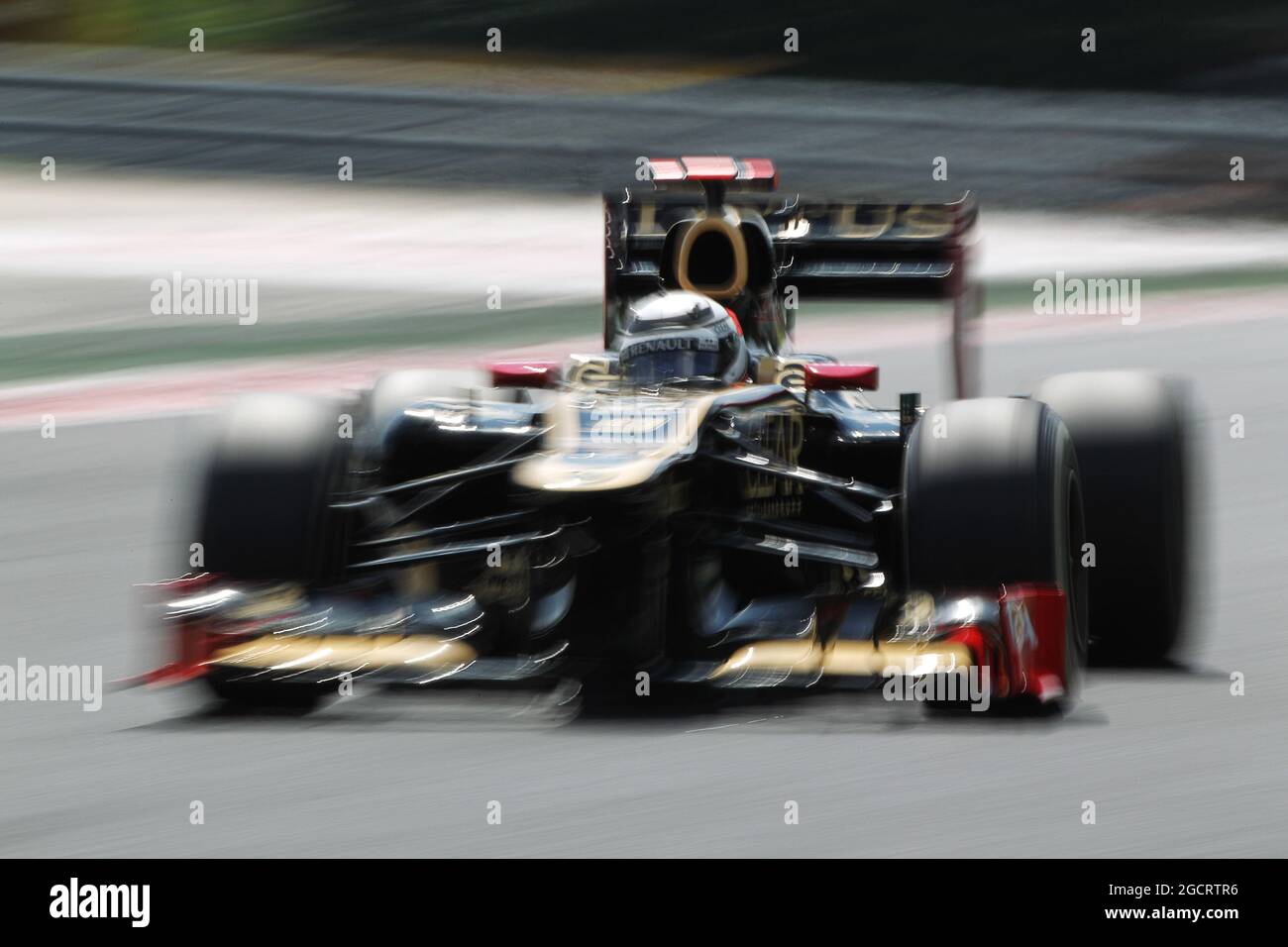 Kimi Raikkonen (fin) Lotus F1 E20. Gran Premio d'Ungheria, venerdì 27 luglio 2012. Budapest, Ungheria. Foto Stock