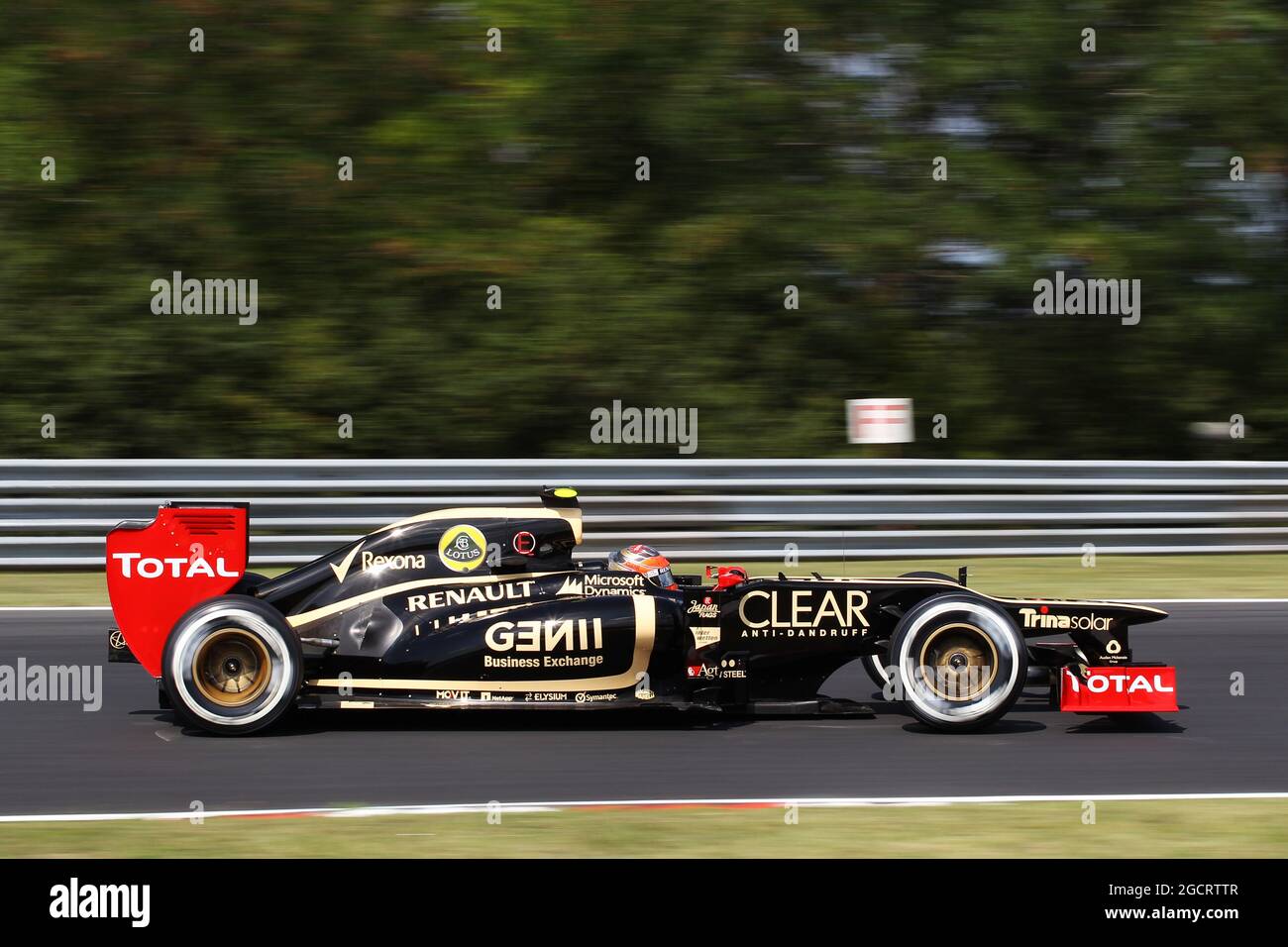 Romain Grosjean (fra) Lotus F1 E20. Gran Premio di Ungheria, sabato 28 luglio 2012. Budapest, Ungheria. Foto Stock