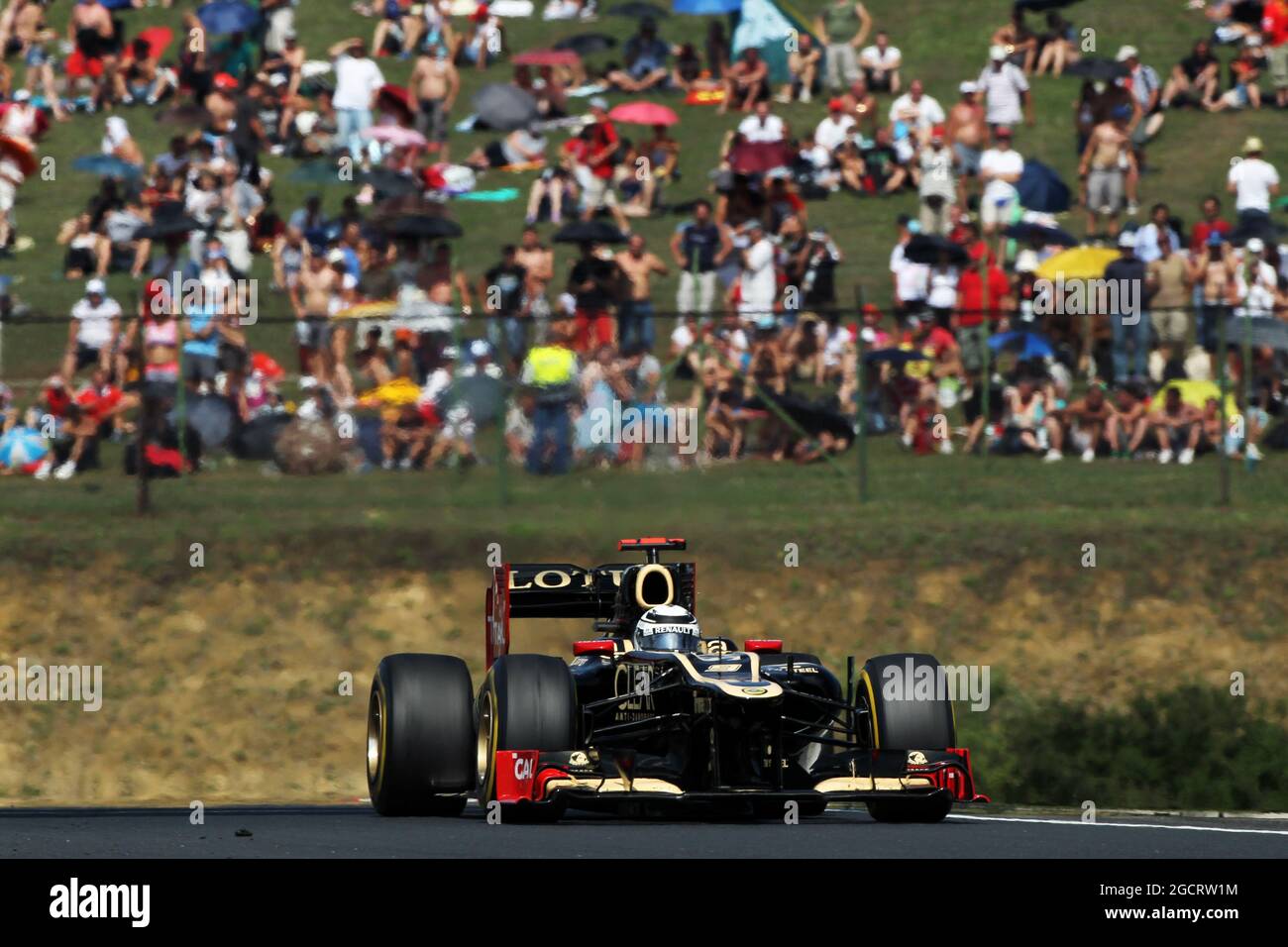 Kimi Raikkonen (fin) Lotus F1 E20. Gran Premio di Ungheria, domenica 29 luglio 2012. Budapest, Ungheria. Foto Stock