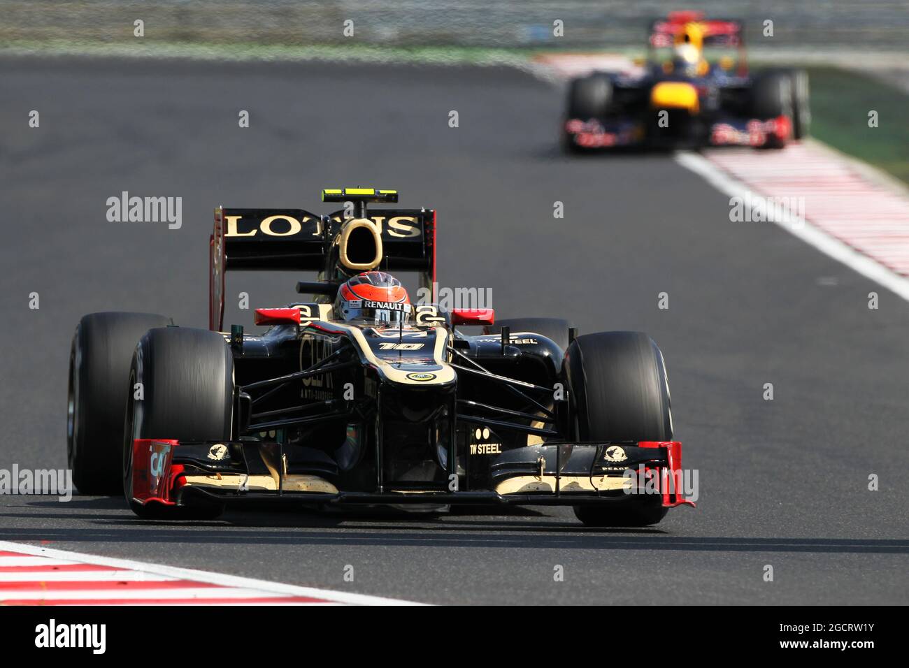 Romain Grosjean (fra) Lotus F1 E20. Gran Premio di Ungheria, domenica 29 luglio 2012. Budapest, Ungheria. Foto Stock