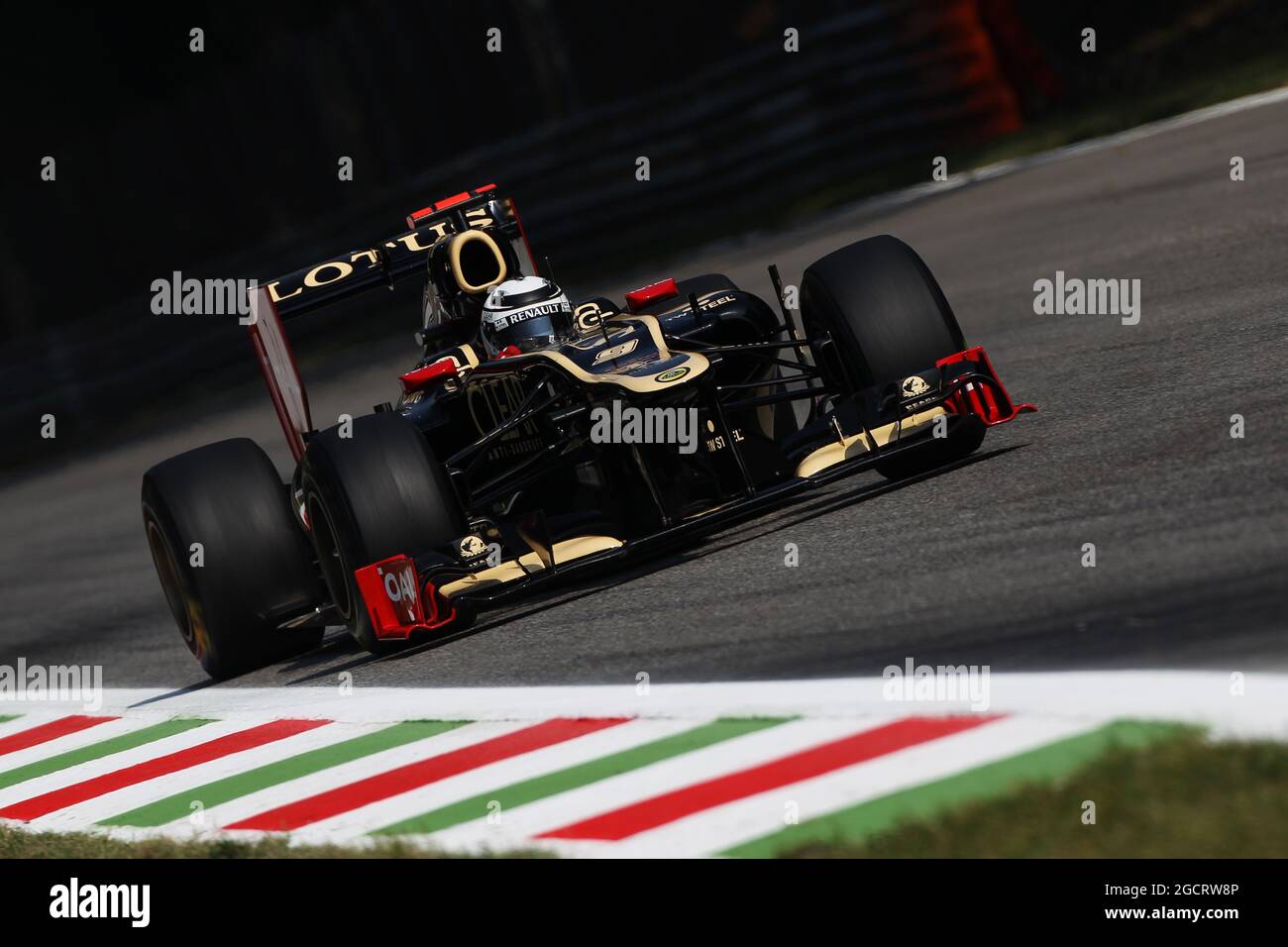 Kimi Raikkonen (fin) Lotus F1 E20. Gran Premio d'Italia, venerdì 7 settembre 2012. Monza Italia. Foto Stock