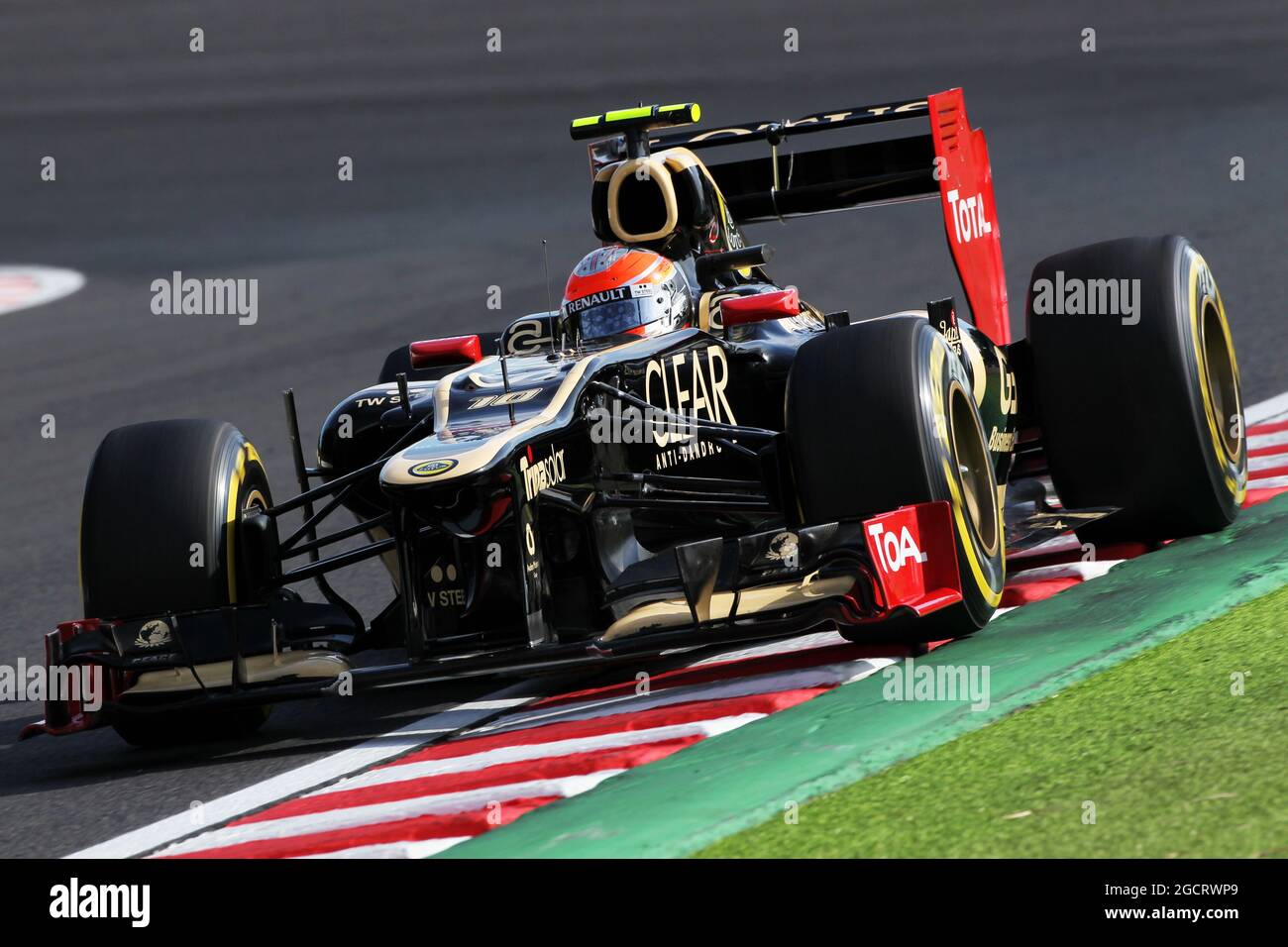 Romain Grosjean (fra) Lotus F1 E20. Gran Premio del Giappone, venerdì 5 ottobre 2012. Suzuka, Giappone. Foto Stock
