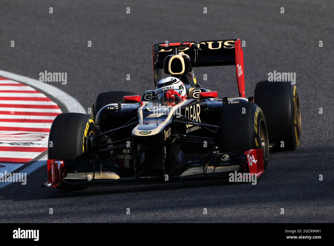 Kimi Raikkonen (fin) Lotus F1 E20. Gran Premio del Giappone, domenica 7 ottobre 2012. Suzuka, Giappone. Foto Stock