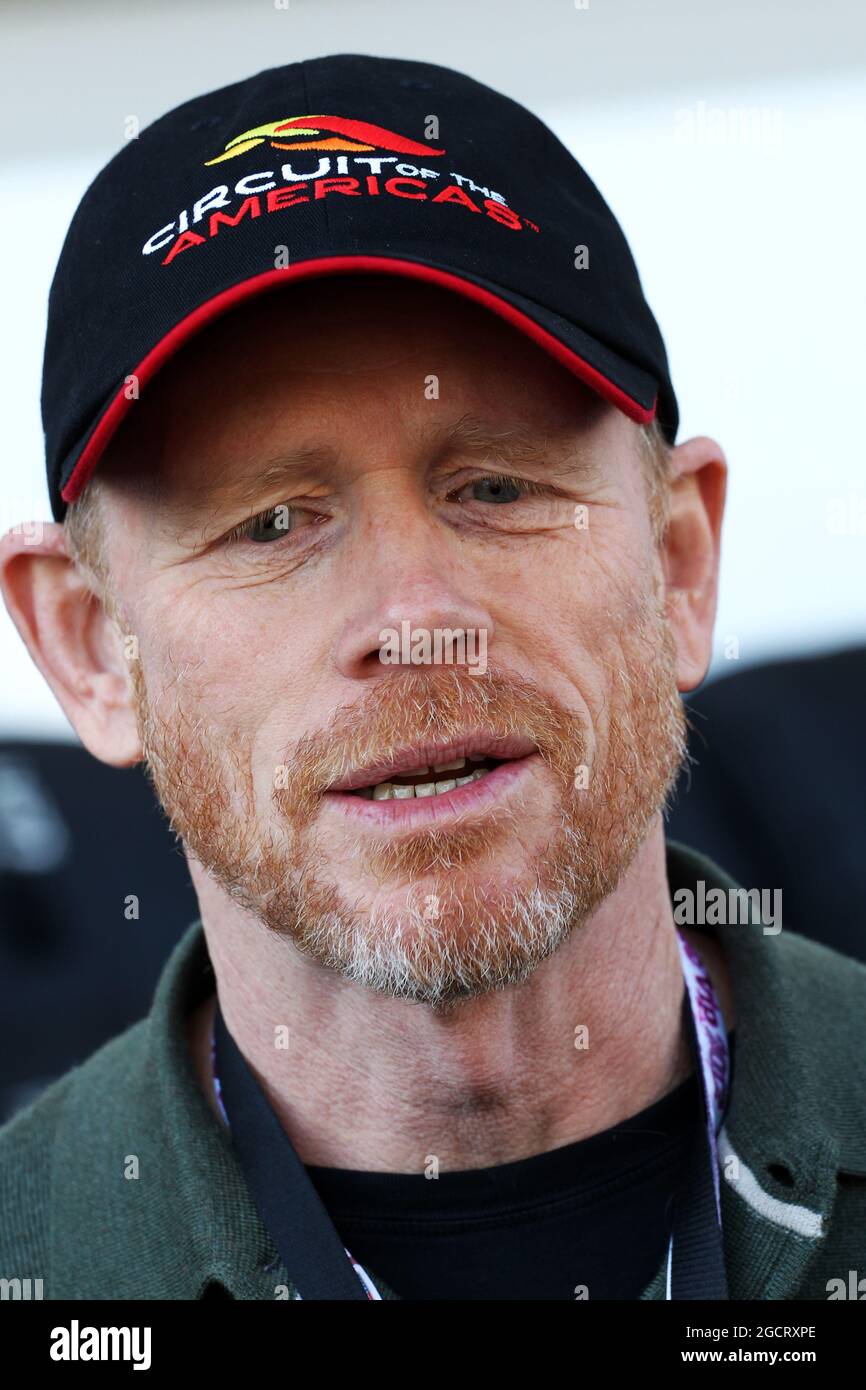Ron Howard (USA) regista cinematografico. Gran Premio degli Stati Uniti, domenica 18 novembre 2012. Circuito delle Americhe, Austin, Texas, USA. Foto Stock