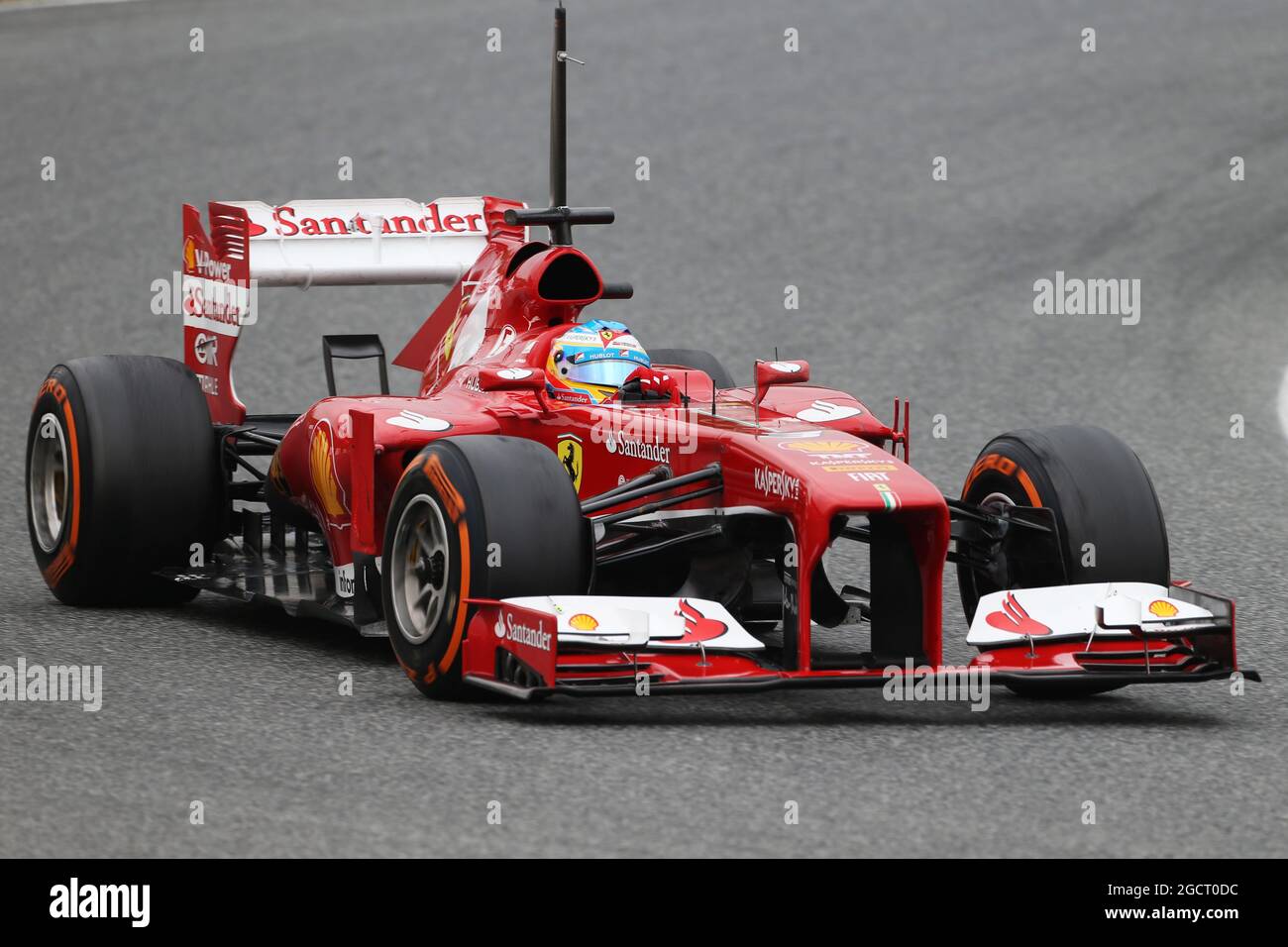 Fernando Alonso (ESP) Ferrari F138. Test di Formula uno, giorno tre, giovedì 21 febbraio 2013. Barcellona, Spagna. Foto Stock