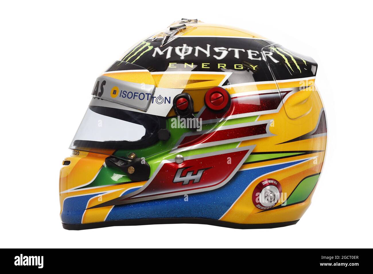 Il casco di Lewis Hamilton (GBR) Mercedes AMG F1. Test di Formula uno,  giorno tre, giovedì 7 febbraio 2013. Jerez, Spagna Foto stock - Alamy