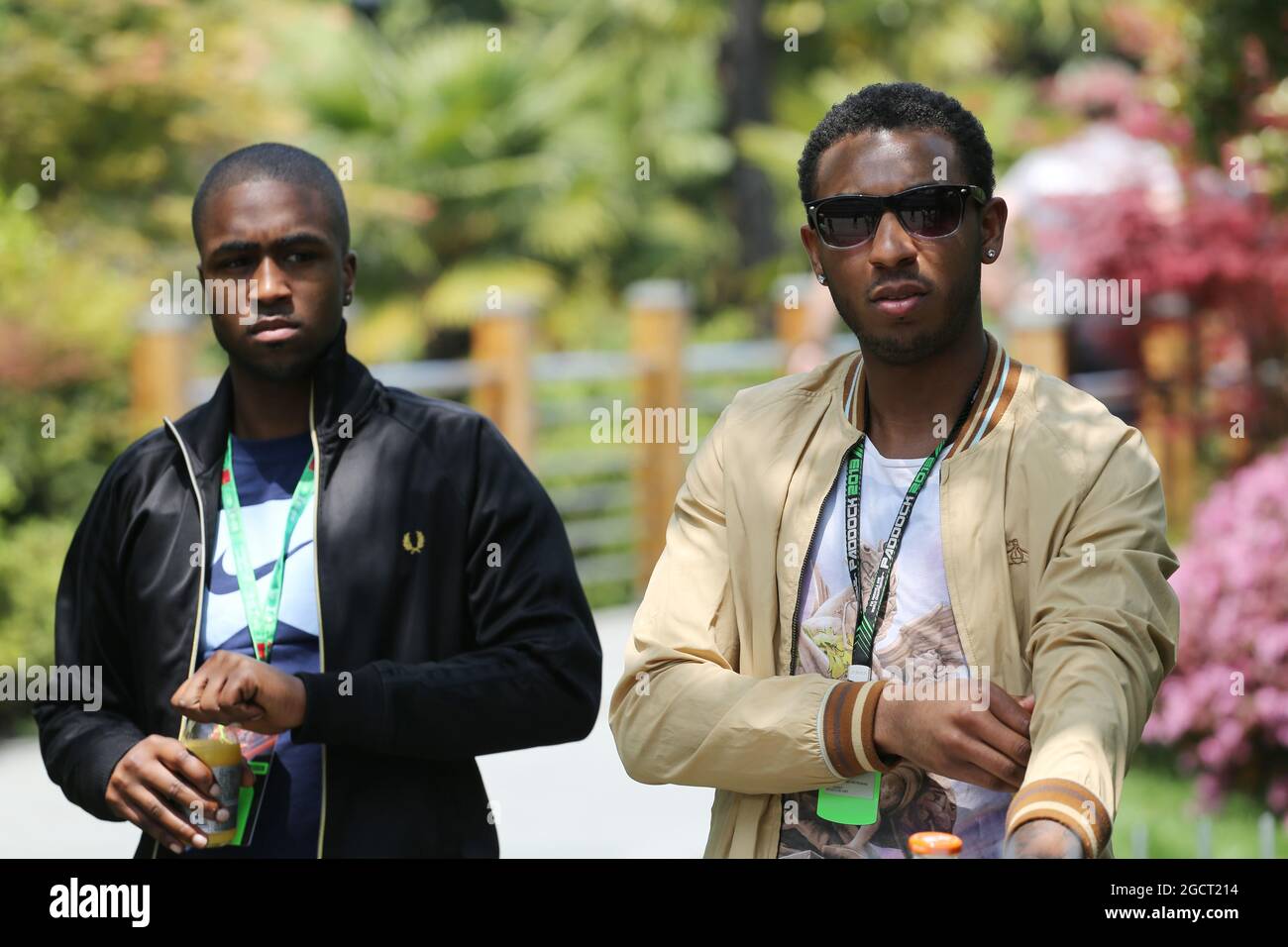 Ospiti della Mercedes AMG F1. Gran Premio di Cina, domenica 14 aprile 2013. Shanghai, Cina. Foto Stock
