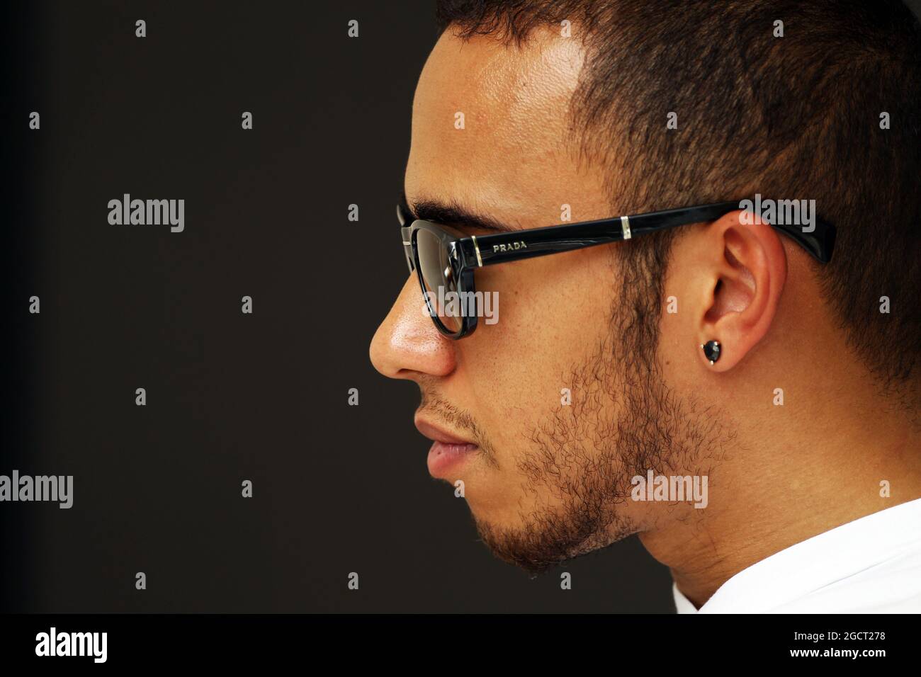 Lewis Hamilton (GBR) Mercedes AMG F1. Gran Premio del Bahrain, giovedì 18 aprile 2012. Sakhir, Bahrein. Foto Stock