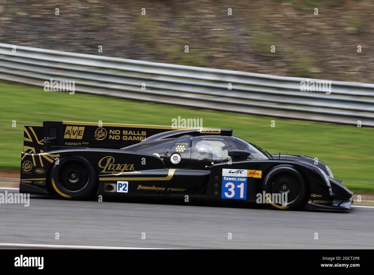 Kevin Weeda (USA) / Vitantonio Liuzzi (ITA) / James Rossiter (GBR) Lotus T128. Campionato Mondiale FIA Endurance, turno 2, venerdì 3 maggio 2013. Spa-Francorchamps, Belgio. Foto Stock