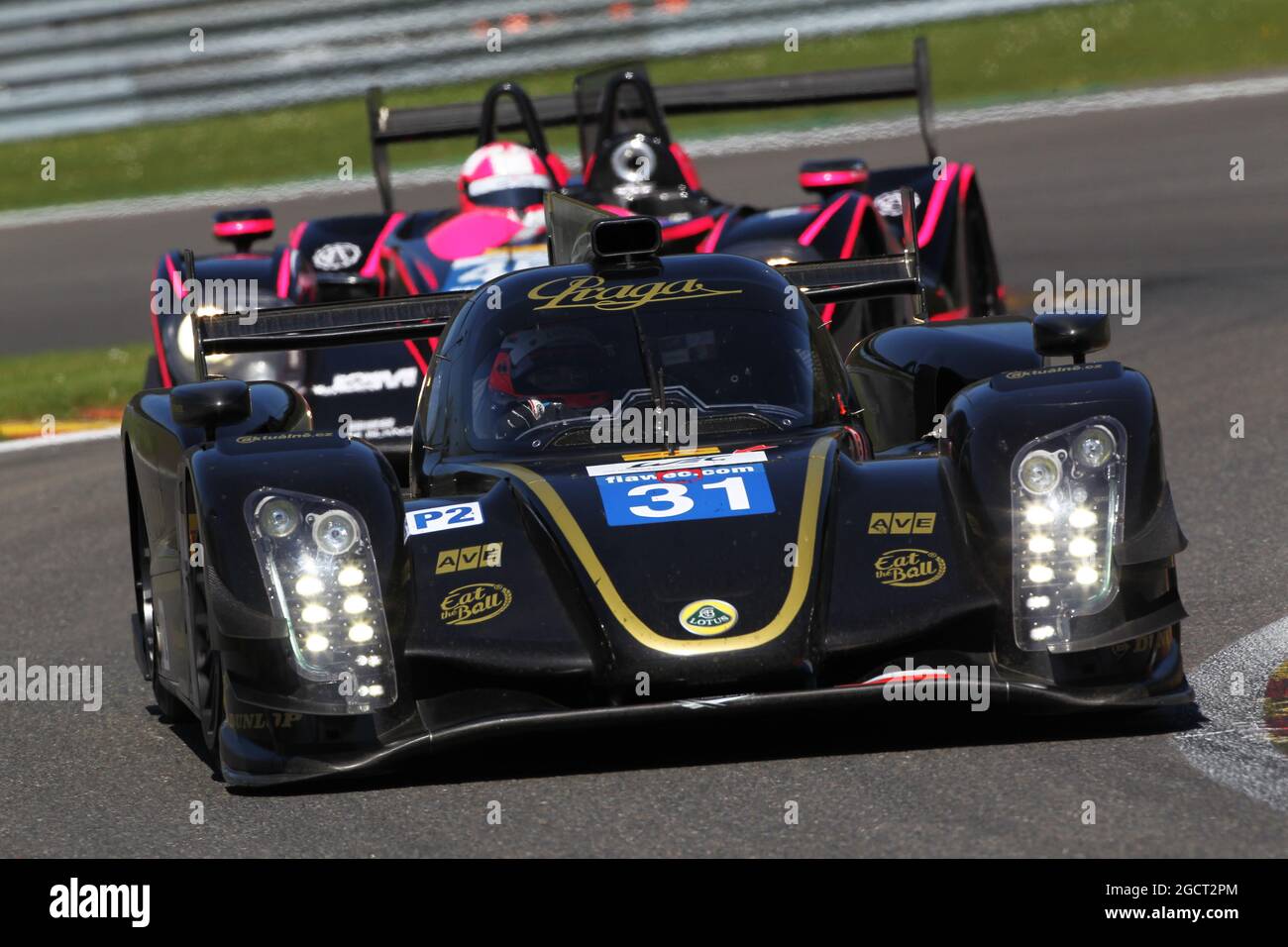 Kevin Weeda (USA) / Vitantonio Liuzzi (ITA) / James Rossiter (GBR) Lotus T128. Campionato Mondiale FIA Endurance, turno 2, sabato 4 maggio 2013. Spa-Francorchamps, Belgio. Foto Stock