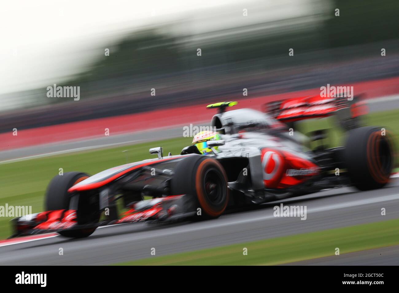 Sergio Perez (MEX) McLaren MP4-28. Gran Premio di Gran Bretagna, venerdì 28 giugno 2013. Silverstone, Inghilterra. Foto Stock