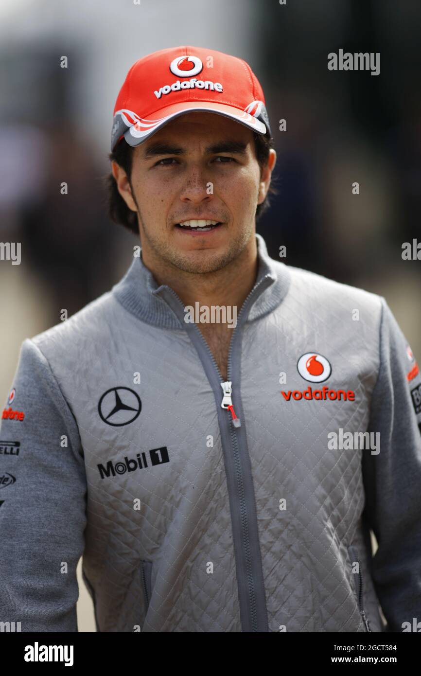 Sergio Perez (MEX) McLaren. Gran Premio di Gran Bretagna, sabato 29 giugno 2013. Silverstone, Inghilterra. Foto Stock