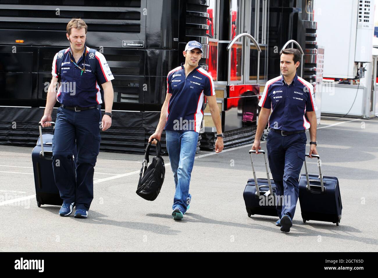 Pastore Maldonado (VEN) Williams. Formula uno Young Drivers Test, Day 1, mercoledì 17 luglio 2013. Silverstone, Inghilterra. Foto Stock