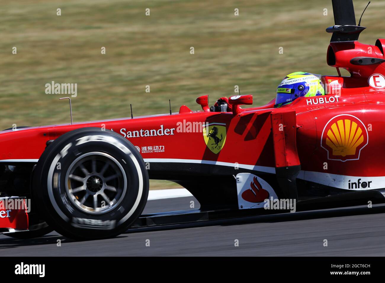 Felipe massa (BRA) Ferrari F138. Formula uno Young Drivers Test, giorno 3, venerdì 19 luglio 2013. Silverstone, Inghilterra. Foto Stock