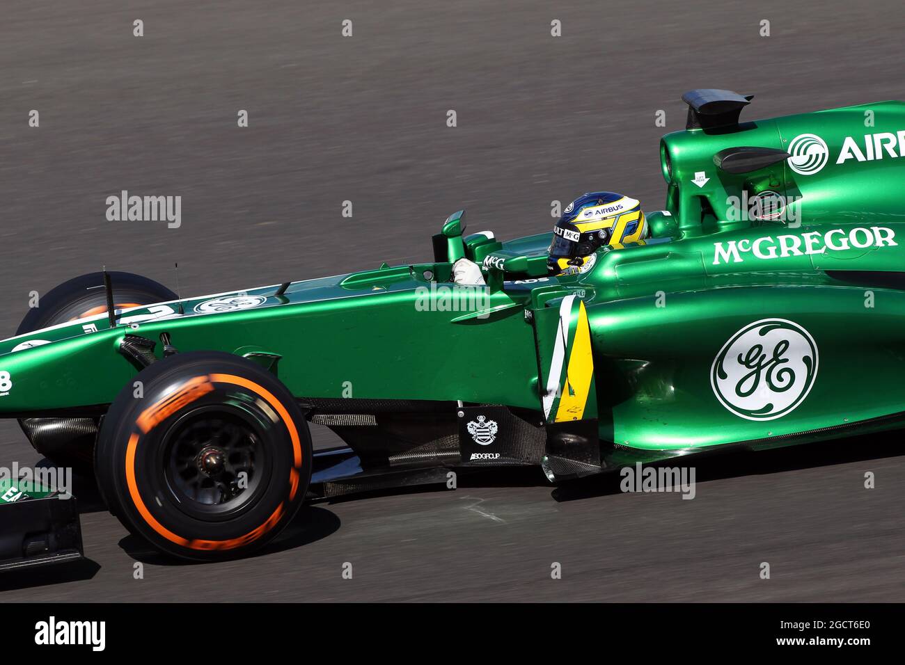 Charles Pic (fra) Caterham CT03. Formula uno Young Drivers Test, giorno 3, venerdì 19 luglio 2013. Silverstone, Inghilterra. Foto Stock