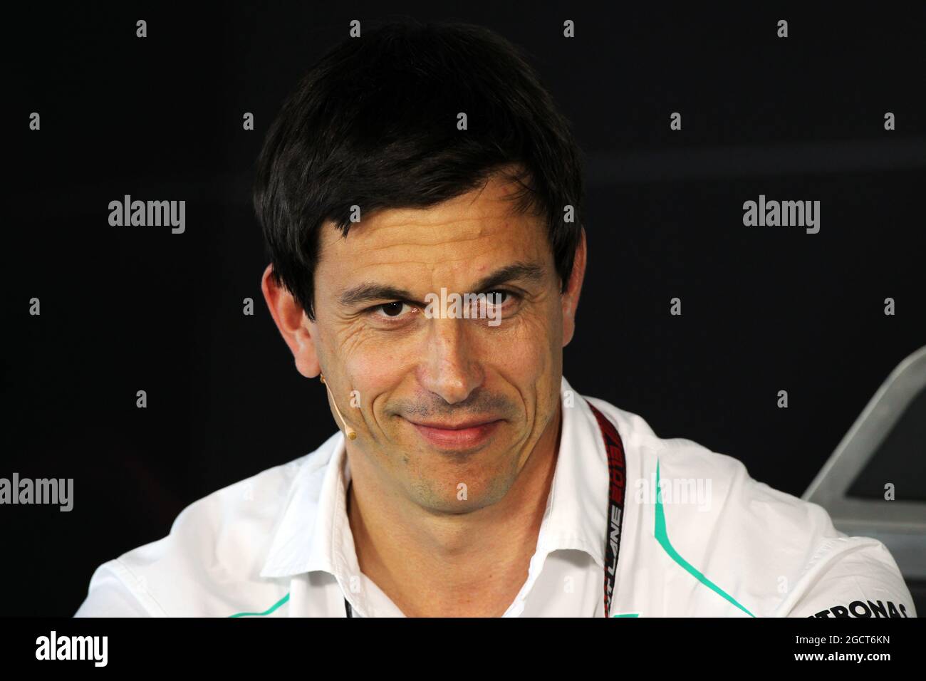 Toto Wolff (GER), azionista e Direttore Esecutivo di Mercedes AMG F1 alla Conferenza stampa della FIA. Gran Premio di Ungheria, venerdì 26 luglio 2013. Budapest, Ungheria. Foto Stock