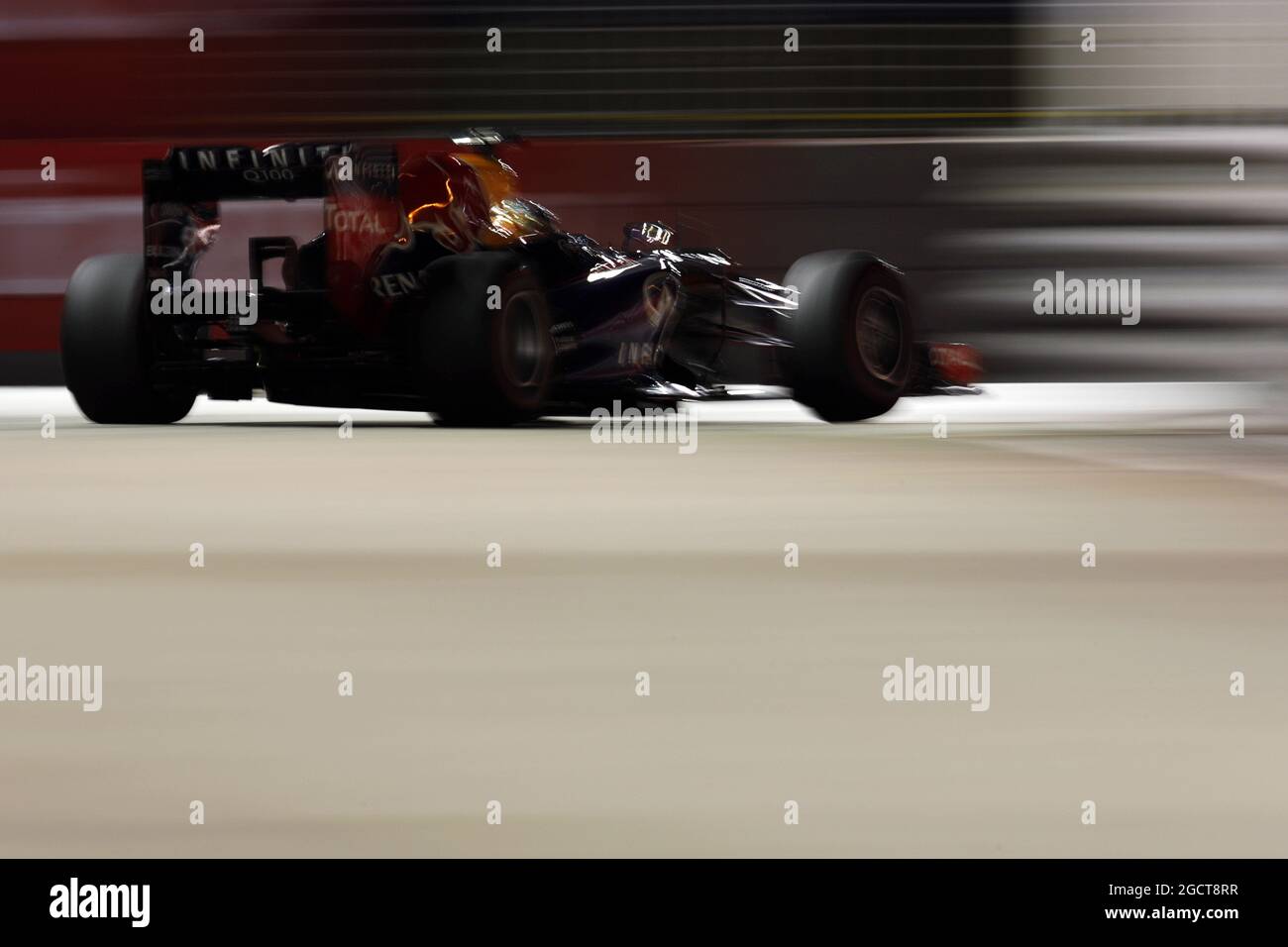 Sebastian Vettel (GER) Red Bull Racing RB9. Gran Premio di Singapore, domenica 22 settembre 2013. Circuito Marina Bay Street, Singapore. Foto Stock