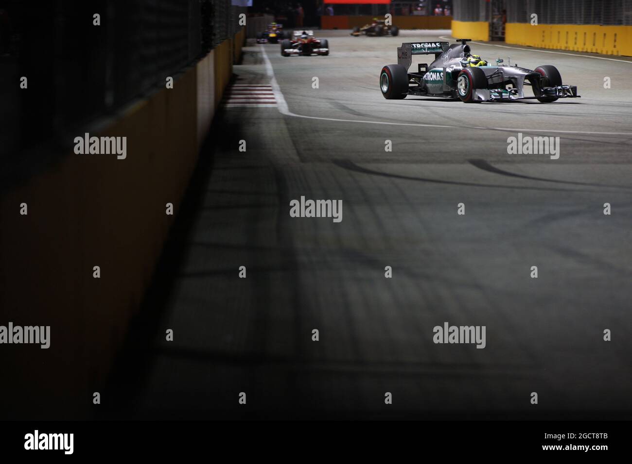 Nico Rosberg (GER) Mercedes AMG F1 W04. Gran Premio di Singapore, domenica 22 settembre 2013. Circuito Marina Bay Street, Singapore. Foto Stock
