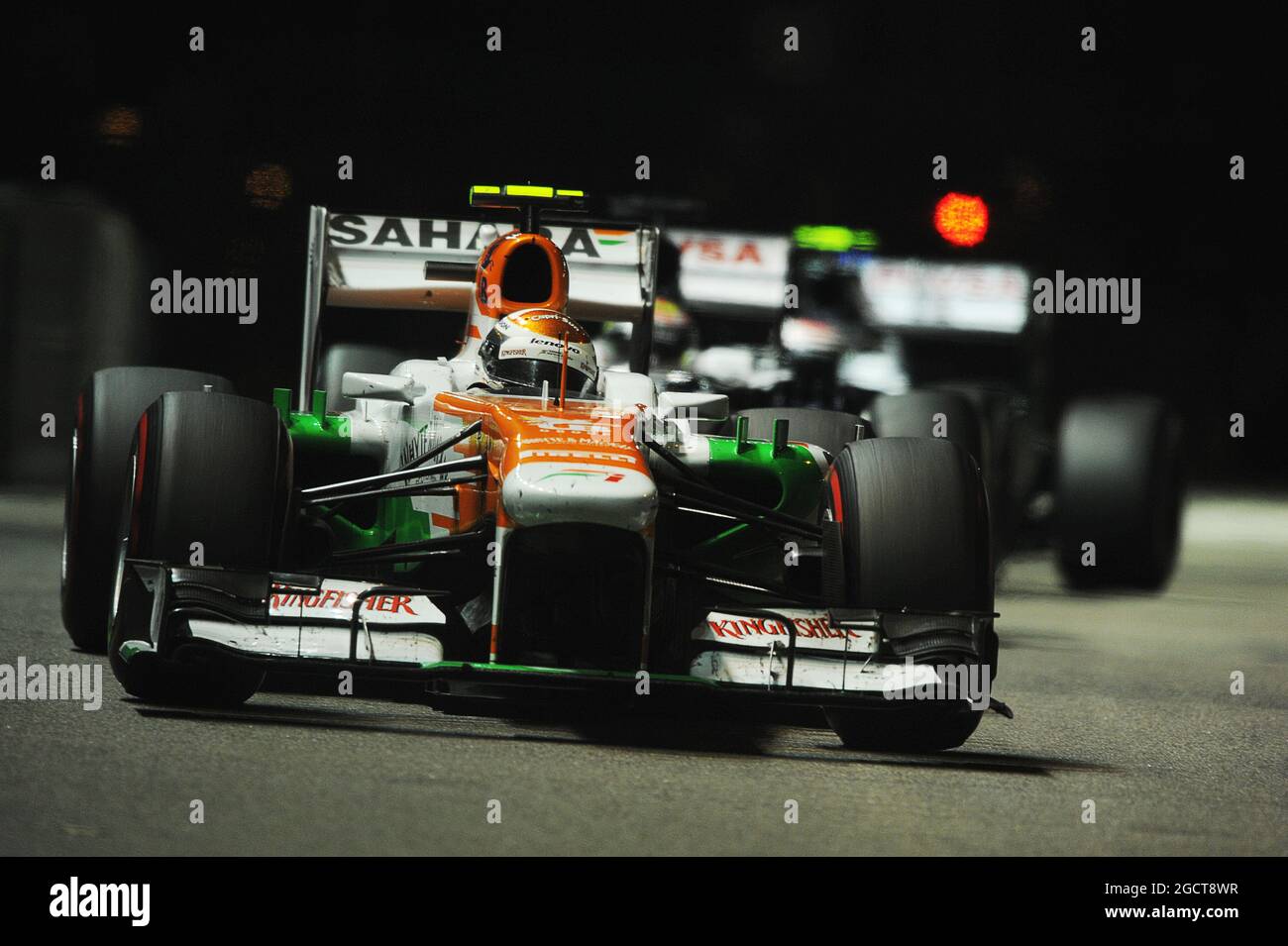 Adrian Sutil (GER) Sahara Force India VJM06. Gran Premio di Singapore, domenica 22 settembre 2013. Circuito Marina Bay Street, Singapore. Foto Stock
