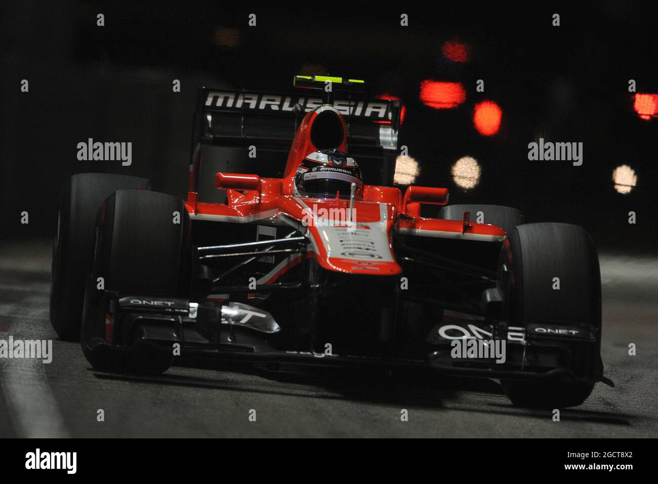 Max Chilton (GBR) Marussia F1 Team MR02. Gran Premio di Singapore, domenica 22 settembre 2013. Circuito Marina Bay Street, Singapore. Foto Stock
