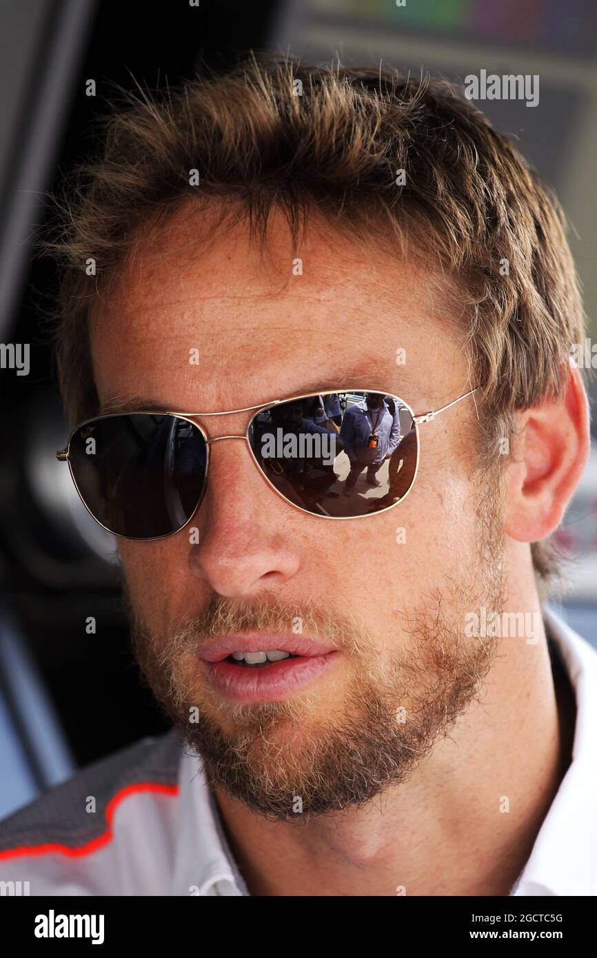 Jenson Button (GBR) McLaren. Gran Premio del Brasile, giovedì 21 novembre 2012. San Paolo, Brasile. Foto Stock
