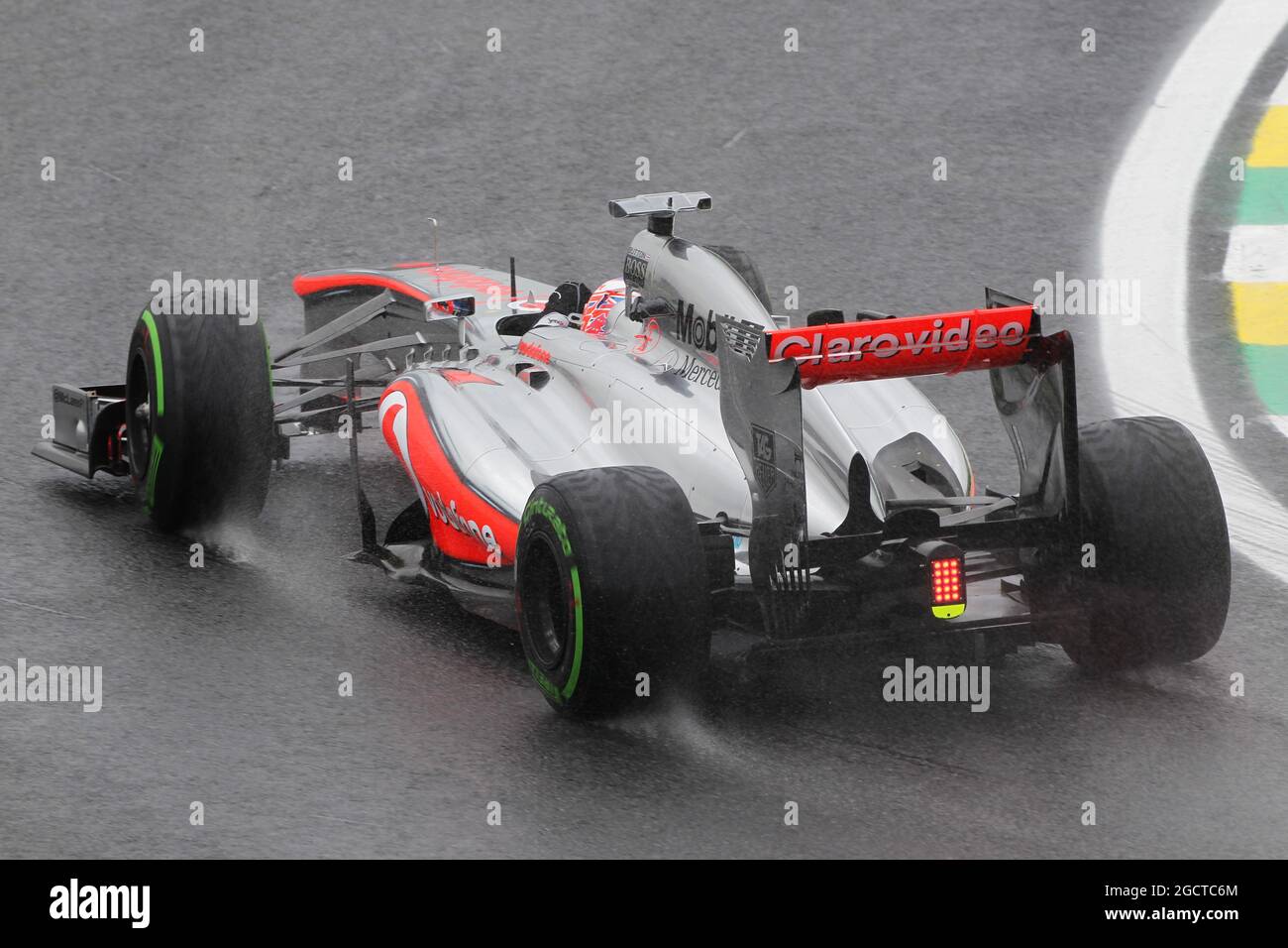 Jenson Button (GBR) McLaren MP4-28. Gran Premio del Brasile, venerdì 22 novembre 2012. San Paolo, Brasile. Foto Stock