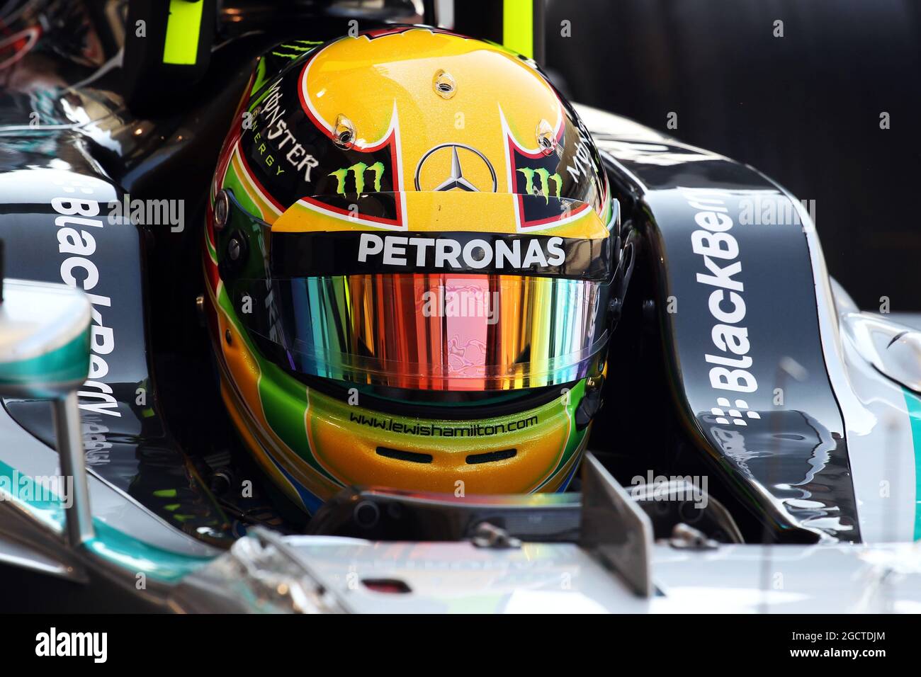 Lewis Hamilton (GBR) Mercedes AMG F1 W05. Formula uno Test, Bahrain Test One, Day One, mercoledì 19 febbraio 2014. Sakhir, Bahrein. Foto Stock