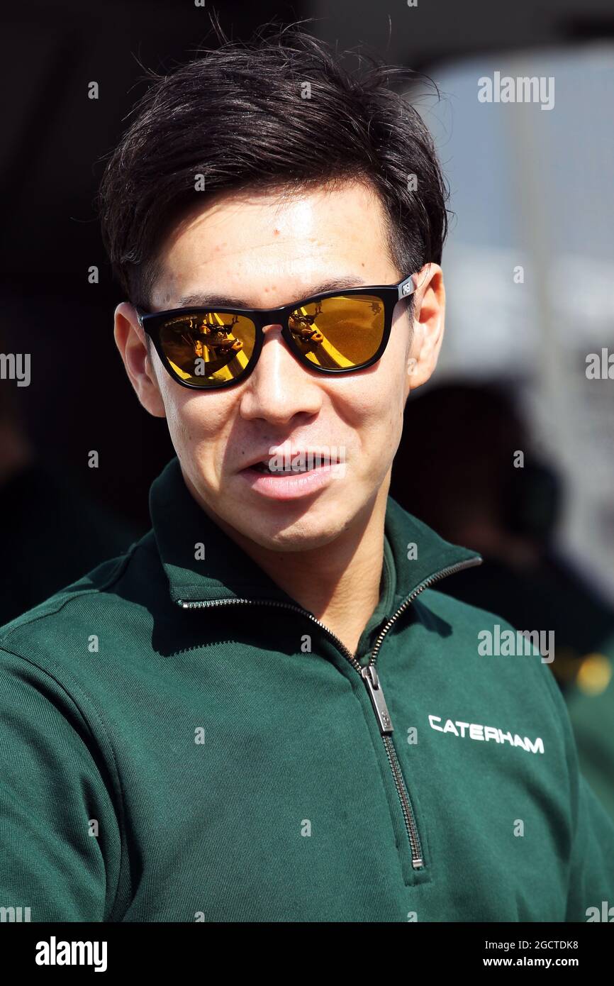 Kamui Kobayashi (JPN) Caterham. Formula uno Test, Bahrain Test One, Day One, mercoledì 19 febbraio 2014. Sakhir, Bahrein. Foto Stock