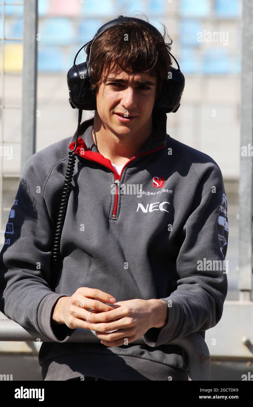 Esteban Gutierrez (MEX) Sauber. Formula uno Test, Bahrain Test One, Day One, mercoledì 19 febbraio 2014. Sakhir, Bahrein. Foto Stock