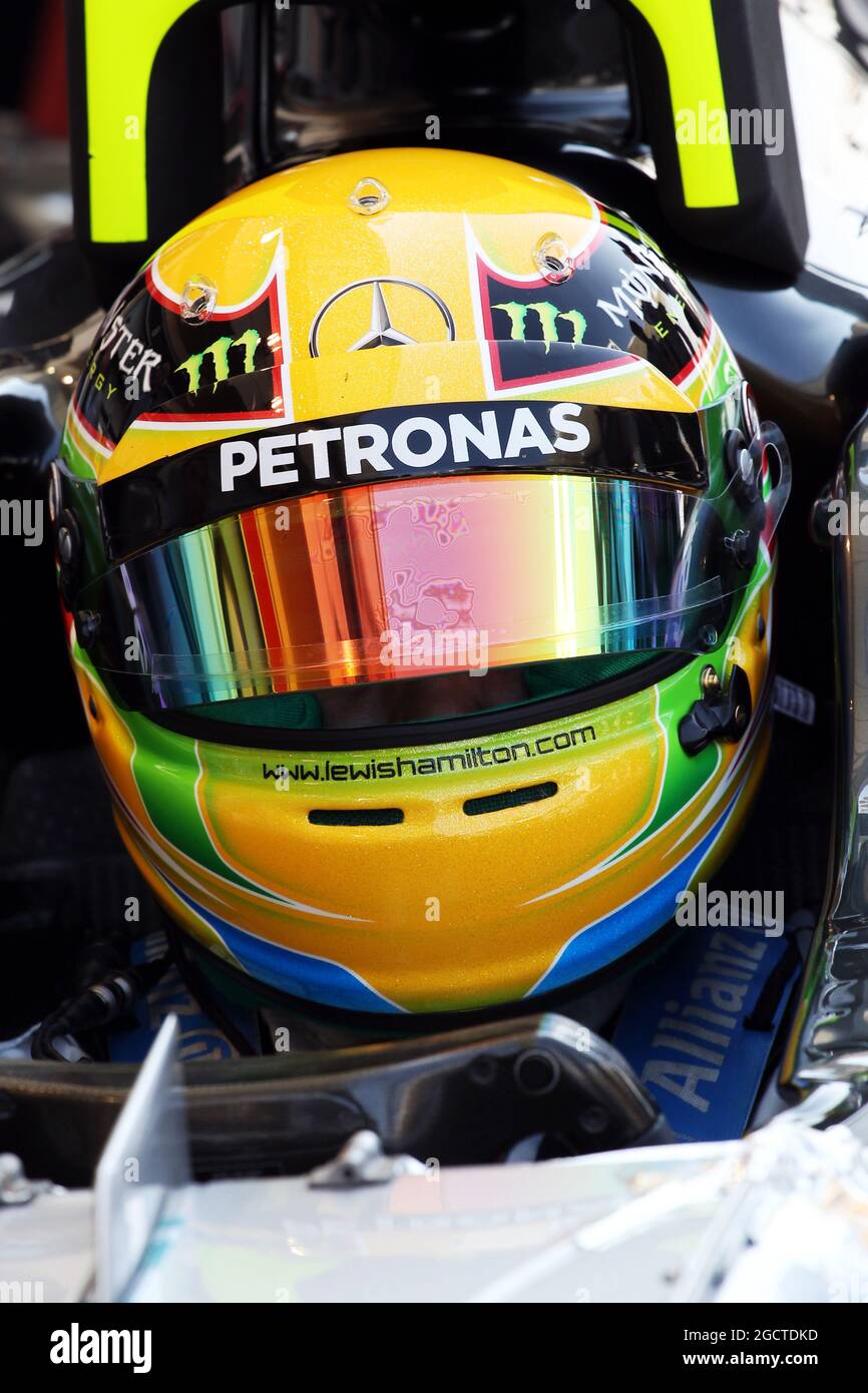Lewis Hamilton (GBR) Mercedes AMG F1 W05. Formula uno Test, Bahrain Test One, Day One, mercoledì 19 febbraio 2014. Sakhir, Bahrein. Foto Stock