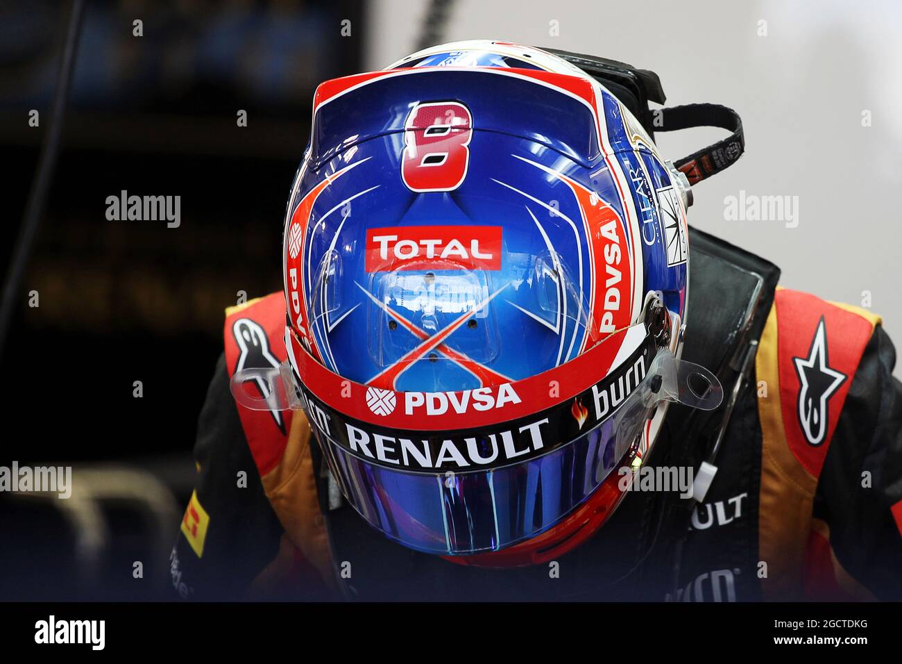 Romain Grosjean (fra) Lotus F1 Team. Formula uno Test, Bahrain Test One, Day One, mercoledì 19 febbraio 2014. Sakhir, Bahrein. Foto Stock