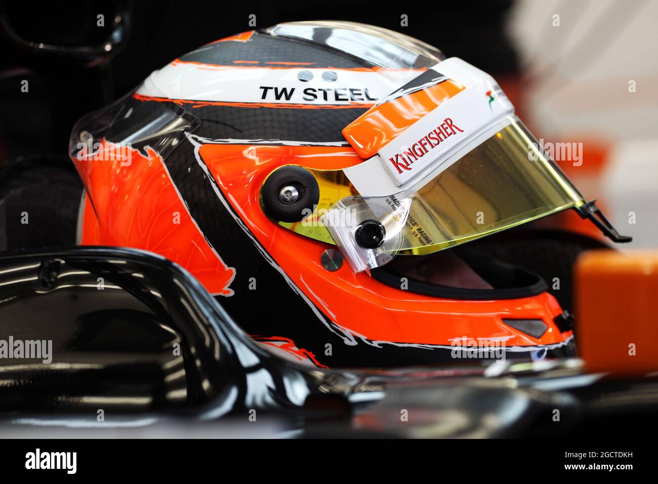 Nico Hulkenberg (GER) Sahara Force India F1 VJM07. Formula uno Test, Bahrain Test One, Day One, mercoledì 19 febbraio 2014. Sakhir, Bahrein. Foto Stock