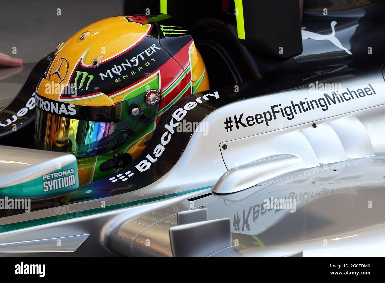 Lewis Hamilton (GBR) Mercedes AMG F1 W05. Formula uno Test, Bahrain Test One, Day One, mercoledì 19 febbraio 2014. Sakhir, Bahrein. Foto Stock