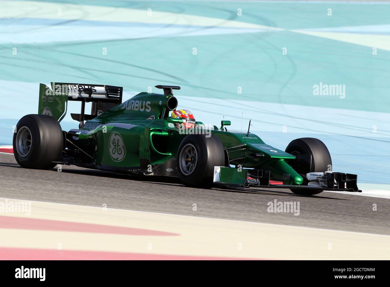 Robin Frijns (NLD) Caterham CT05 Test e pilota di riserva. Formula uno Test, Bahrain Test One, Day One, mercoledì 19 febbraio 2014. Sakhir, Bahrein. Foto Stock