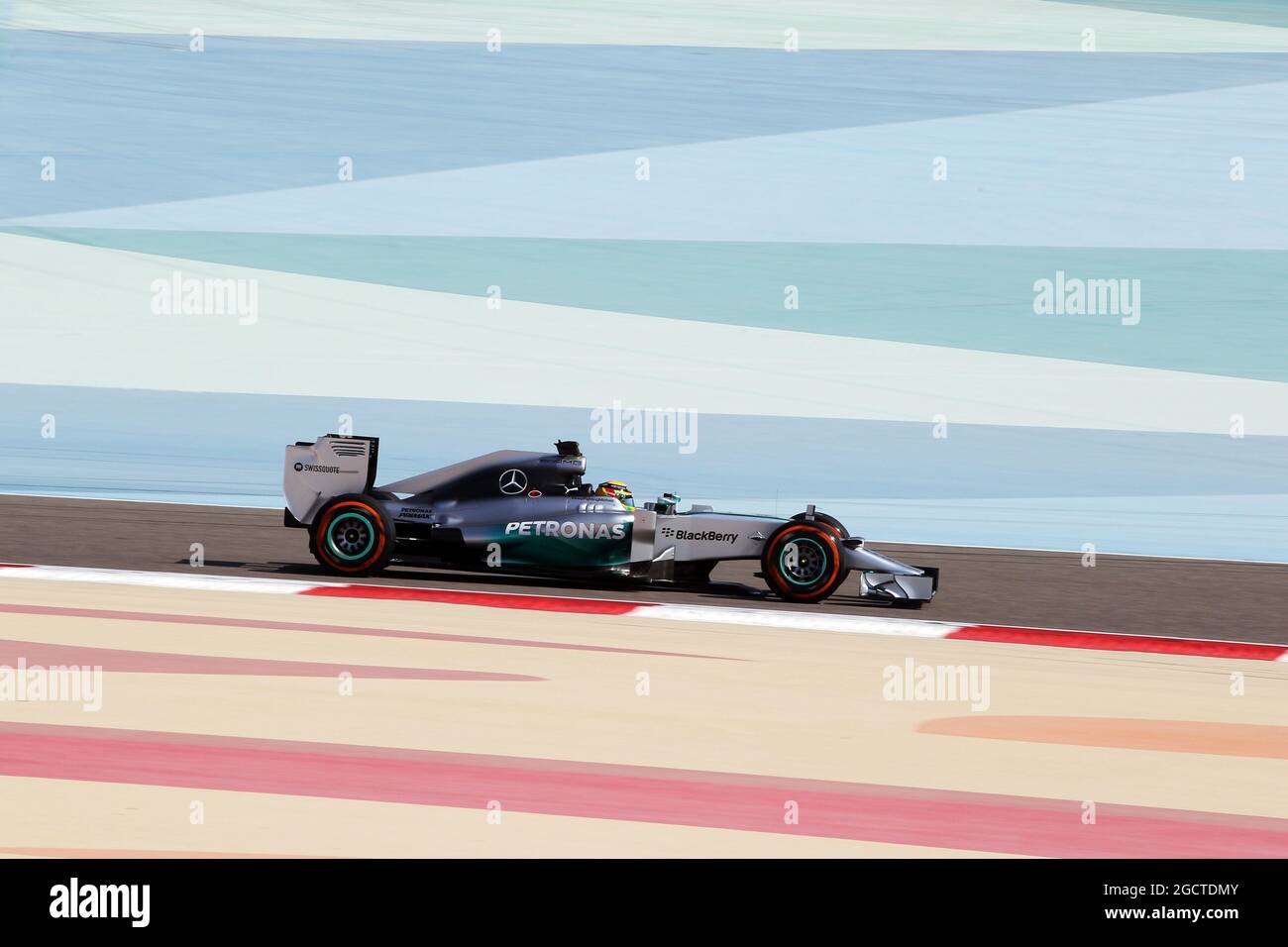 Lewis Hamilton (GBR) Mercedes AMG F1 W05. Formula uno Test, Bahrain Test One, Day One, mercoledì 19 febbraio 2014. Sakhir, Bahrein. Foto Stock