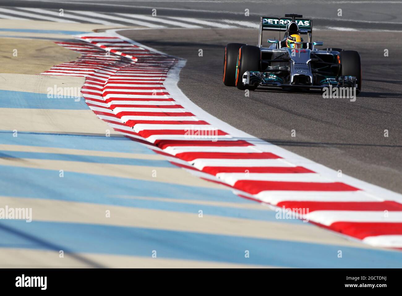 Lewis Hamilton (GBR) Mercedes AMG F1 W05. Formula uno Test, Bahrain Test One, Day One, mercoledì 19 febbraio 2014. Sakhir, Bahrein. Foto Stock
